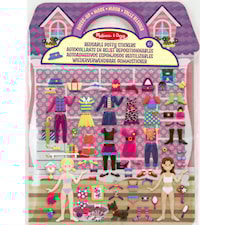 Uudelleenkäytettävät Puffy-tarrat pukeutumispeliin Melissa & Doug
