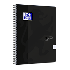 Anteckningsbok Soft Touch A4+ Rutat Svart Oxford