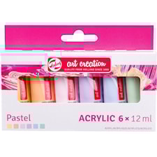 Akryylivärit Pastelli 12 ml 6-pack Talens Art Creation