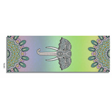 Økologisk Yogamatte av Miljøvennlig Naturgummi med Semsket Skinn på Oversiden Tykkelse 6 mm. 180 X 61 cm