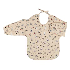 Muumi Eväsretki Ruokalappu Hihoilla Beige Rätt Start