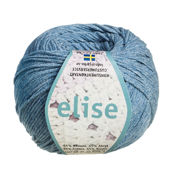 Elise Garn Bomullsmix 50g Denimblå (69216)