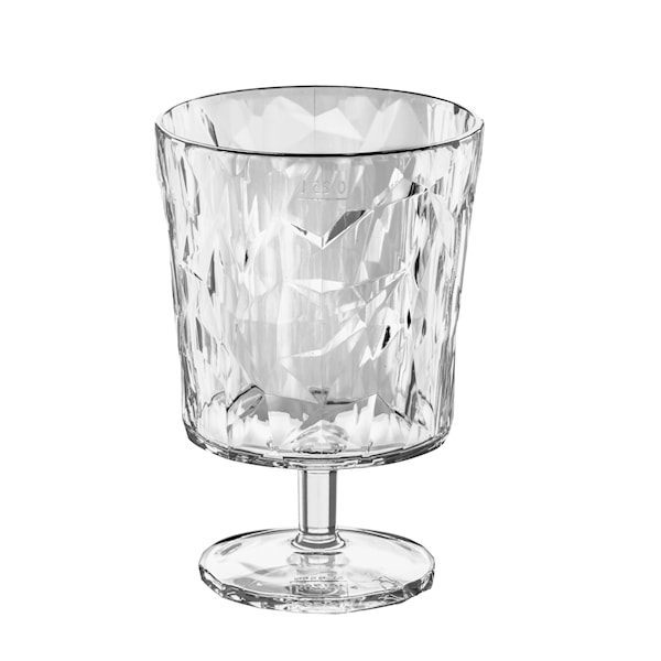Glass med stett, Crystal S, 25 cl, Klar, Koziol