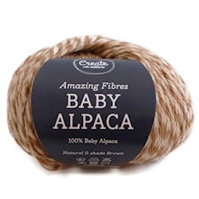 Adlibris Baby Alpaca, 50 g, Natural 2-shade Brown A240