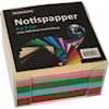 Notisbox med sorterade papper 90x90 mm 500-pack Büngers