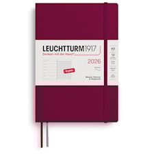 Weekly Planner & Notebook 2026 A5 Soft Port Red Leuchtturm1917