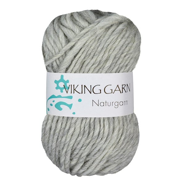 Naturgarn 50 g Lys grå 613 Viking Garn