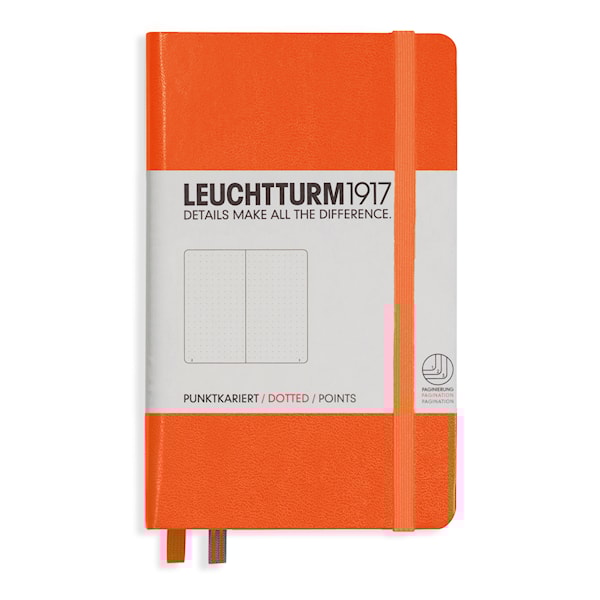LT NOTEBOOK A6 Hard orange 185 p. dotted
