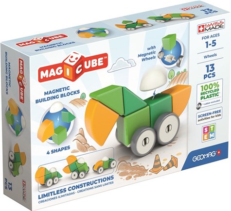 Geomag Magicube 4 Shapes Recycled Wheels 13 osaa