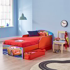 Juniorsäng med förvaring 140x70 cm, Disney Cars