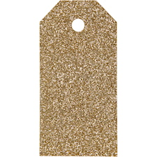 Manillamärken, guld, stl. 5x10 cm, glitter, 300 g, 15 st./ 1 förp.