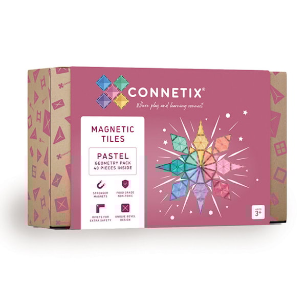 Connetix Pastel Geometry 40 Deler