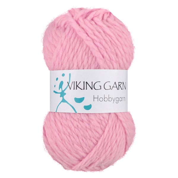Hobbygarn 50 g Lys rosa 964 Viking Garn