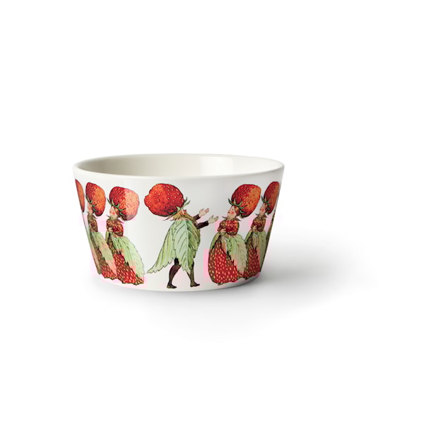 Design House Stockholm Elsa Beskow Skål Familjen Jordgubbe dia 13 cm Design House Stockholm Elsa Beskow Skål Familjen Jordgubbe dia 13 cm
