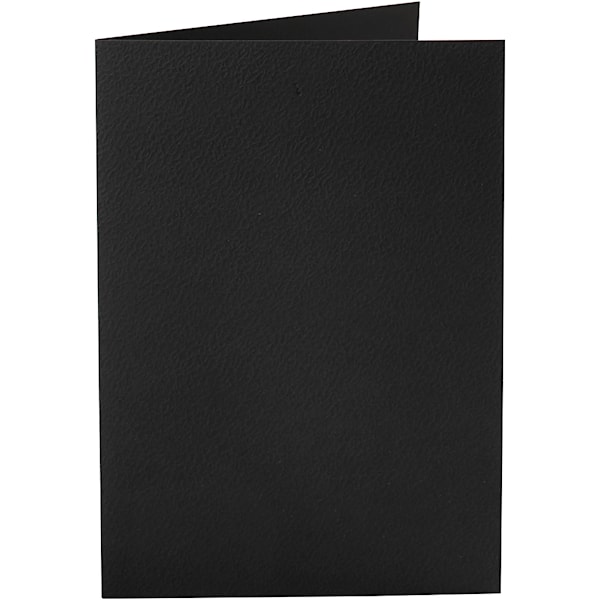 Kort, kort str. 10,5x15 cm, 220 g, svart, 10 stk./ 1 pk.