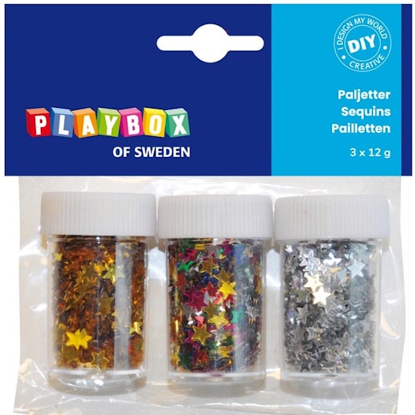 Paljetter, stjerne, Playbox