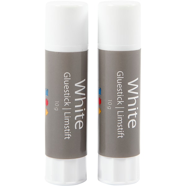 White limstift, rund, 10 g, 2 stk./ 1 pk.