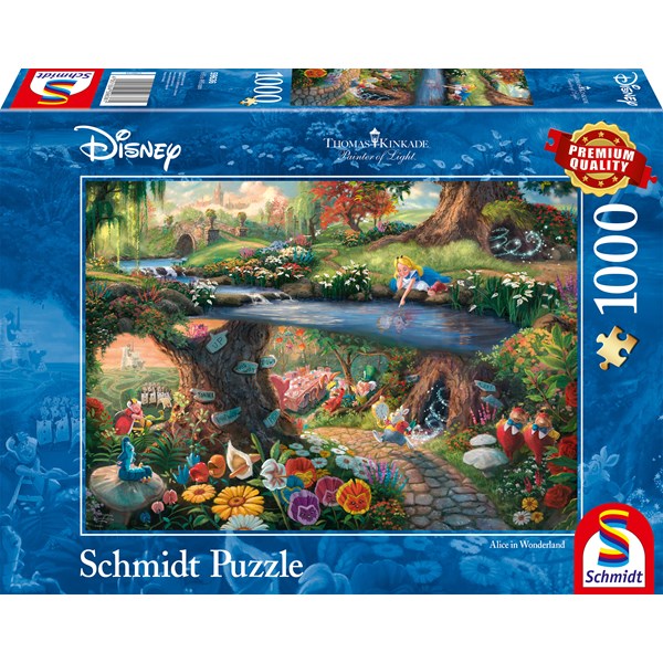 Disney Alice In Wonderland Thomas Kinkade Pussel 1000 bitar Schmidt