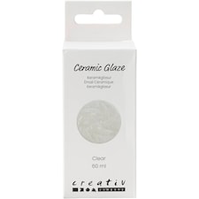 Keramikglasyr, 984-1101 °C, transparent, klar, 60 ml/ 1 burk