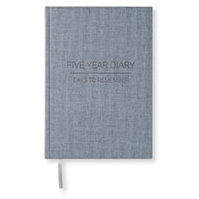 5 year Diary A5 Denim Blue Paperstyle