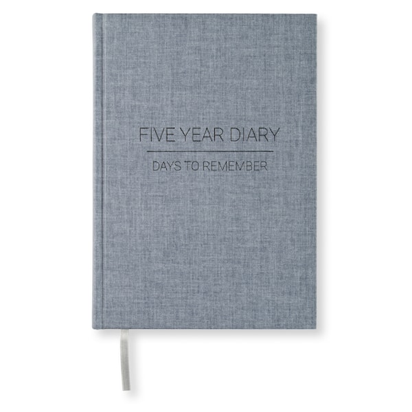Five Year Diary - Dagbok A5 Denim Blue Paperstyle
