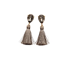 Bud To Rose, Drop Tassel Øredobber, Grå