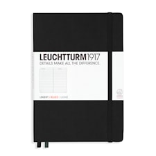 Notisbok A5 Hard Black 249 p. Ruled Leuchtturm1931