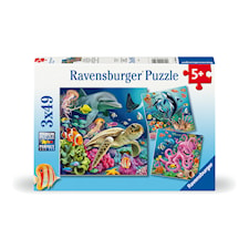 Puslespill Under Water 3x49 brikker, Ravensburger