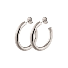 Dyrberg/Kern Cirkula Shiny Silver Örhängen Hoops