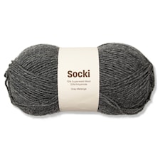 Socki Garn Enfärgade Ullmix 100 g Grey Melange A047 Adlibris
