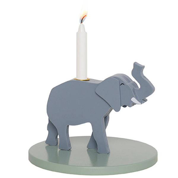 Jabadabado Lysestake Elefant, Multi -  Innredningsdetaljer  - MDF,Metall,Tre