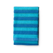 Reiluraita Organisk Fairtrade Bomull Håndkle Blå/Turkis 50x70