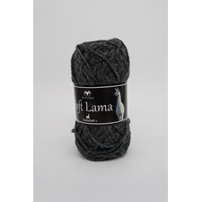 Soft Lama Garn Babylama 50 g mørk grå 08 Svarta Fåret