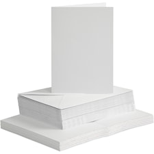 Kort och Kuvert Vit 10,5 x 15 cm 50-pack