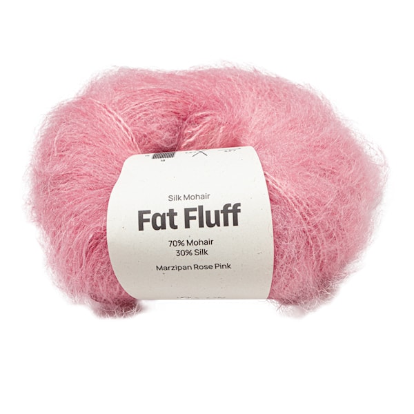 Mohair Silk Fat Fluff 25 gr Marzipan Rose pink A807 Adlibris