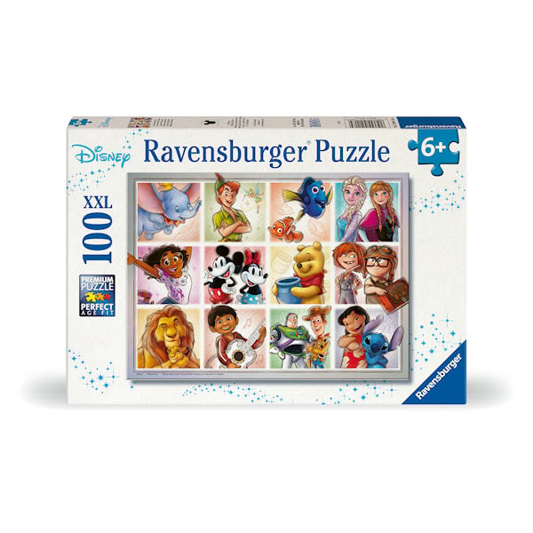Disney Multicharacter Pussel 100 bitar XXL, Ravensburger