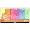 Soft Foam, neonvärit, 6x10 g/ 1 pkk