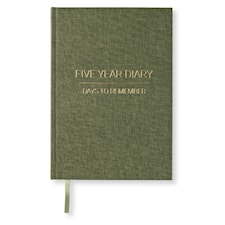 5 year Diary A5 Khaki Green Paperstyle