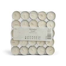 Telys, Hvit, 50-pack