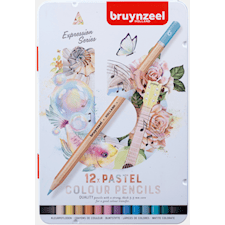Färgpennor Expression Pastell 12-set Bruynzeel