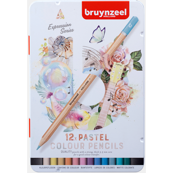 Fargeblyanter Bruynzeel Pastell 12stk
