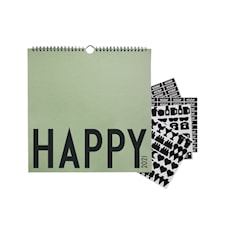 Design Letters Väggkalender 2021 Grön