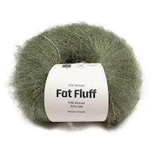 Mohair-Silkki Fat Fluff 25 gr Moss green A796  Adlibris