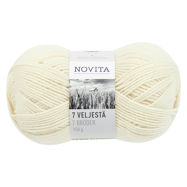 Novita 7 Veljestä, luonnonvalkoinen (010)