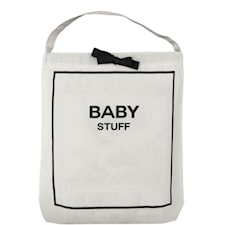 Bag-all Baby Couture Tygpåse 100% Bomull 33x31x6 cm Svart/Vit