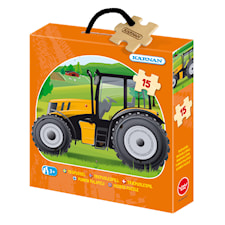 Träpussel Traktor 15 Bitar Kärnan
