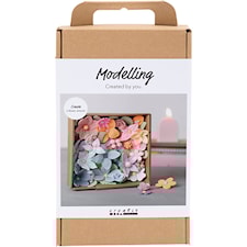 DIY Kit Modellera - Blommor Pastellfärger Creativ Company