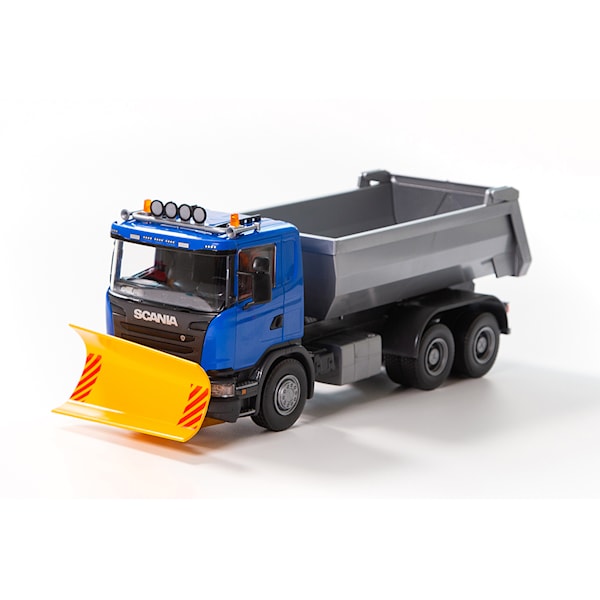 Emek Lastebil Scania Med Plog, Blå -  Lastebiler & Traktorer