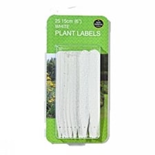 Etiketter 15 cm Vit Plast 25 st