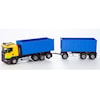 Scania Containerbil med Tilhenger Gul Emek